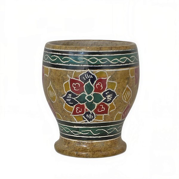 Copo Bordado M - Pedra Sabão - MG