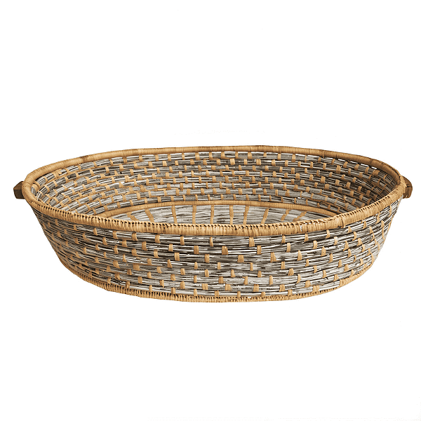 Cesto Tigela Oval de Piaçava P - Joias do Quilombo - BA