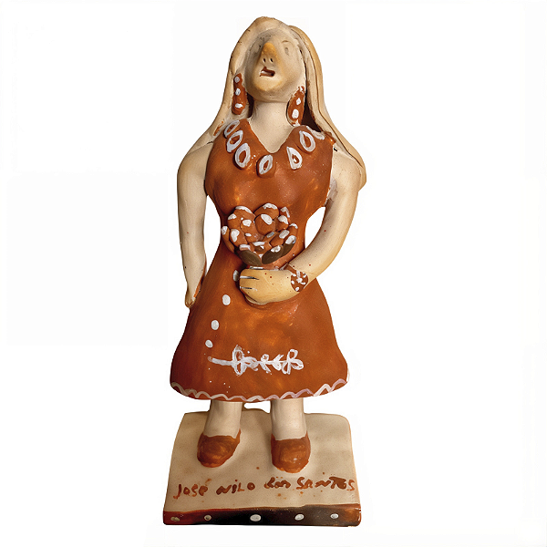 Boneca com Flor - José Nilo dos Santos - Caraí - MG