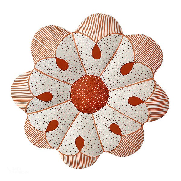 Flor de Parede 20Cm Branca - Josefina - Vale do Jequitinhonha - MG