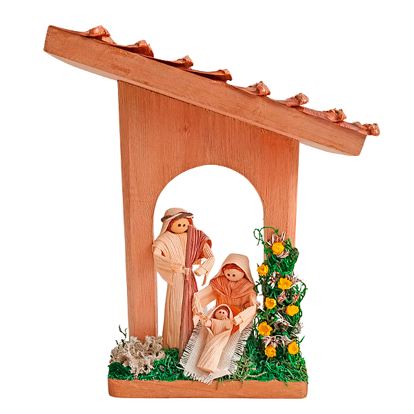 Presépio Casinha Palha de Milho - Coopart - SC