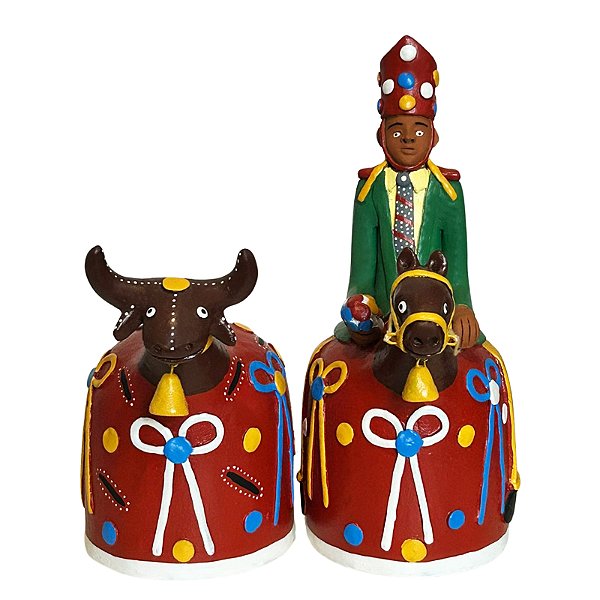 Casal de Cavalo Marinho Colorido - Ednaldo - PE