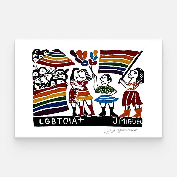 Xilogravura LGBTQIA+ P - J. Miguel - PE