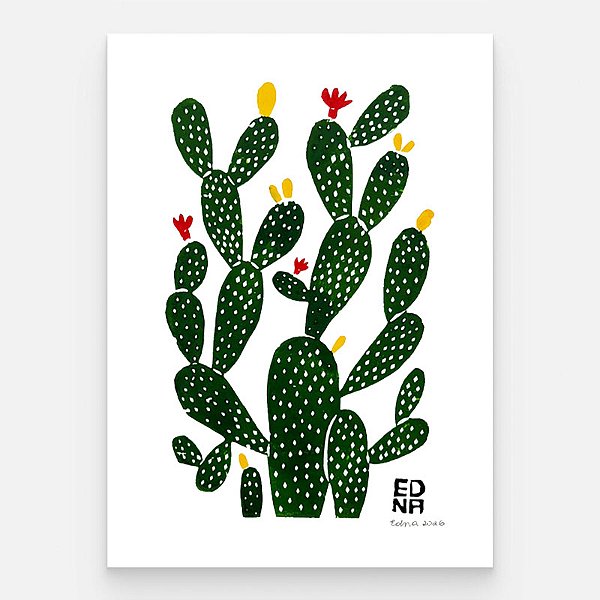 Xilogravura "Palma" P - Edna 2026 - PE