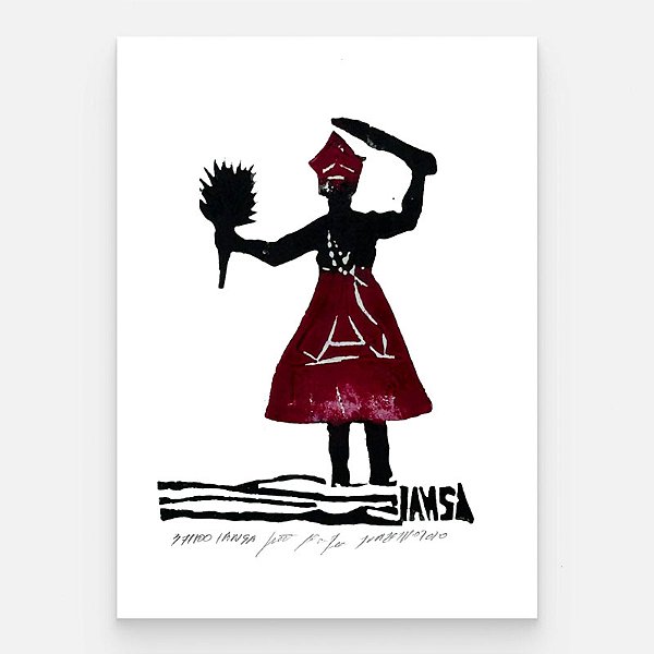 Xilogravura "Yansã" P - João Pedro - Juazeiro do Norte - PE
