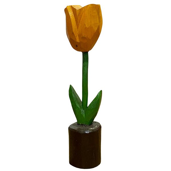 Tulipa Mostarda no Vaso - Joalisson - PB