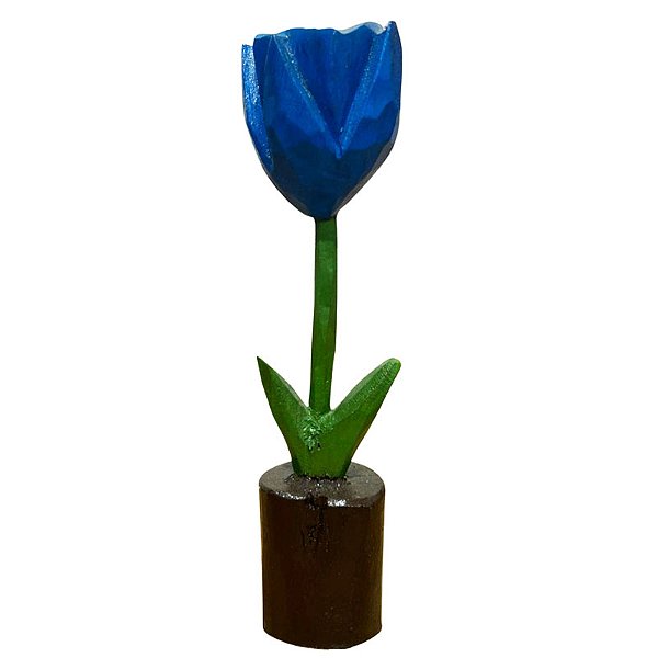 Tulipa Azul no Vaso - Joalisson - PB