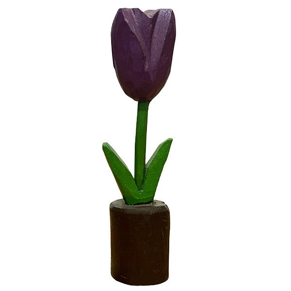 Tulipa Lilás no Vaso - Joalisson - PB