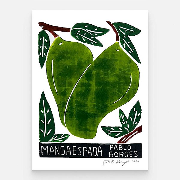 Xilogravura "Manga Espada" P - Pablo Borges - PE