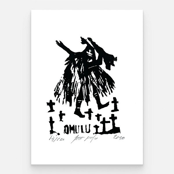 Xilogravura "Omolu" P - João Pedro - Juazeiro do Norte - PE