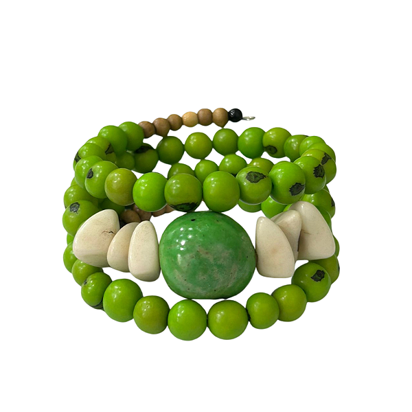 Pulseira Voltas Açaí Verde Claro - Rosa - AL