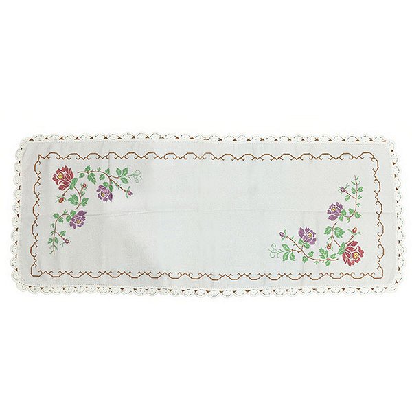 Caminho de Mesa Ponto Cruz 0.55 x 1.30 - Ateliê Bebê - BA