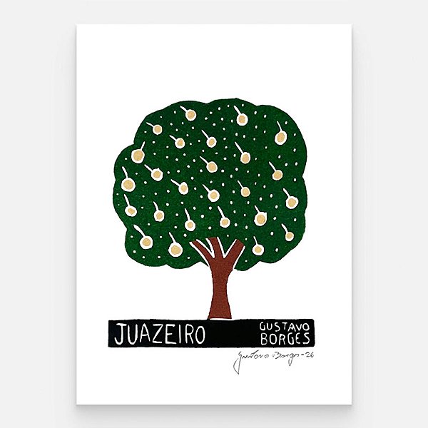 Xilogravura Juazeiro P - Gustavo Borges - PE