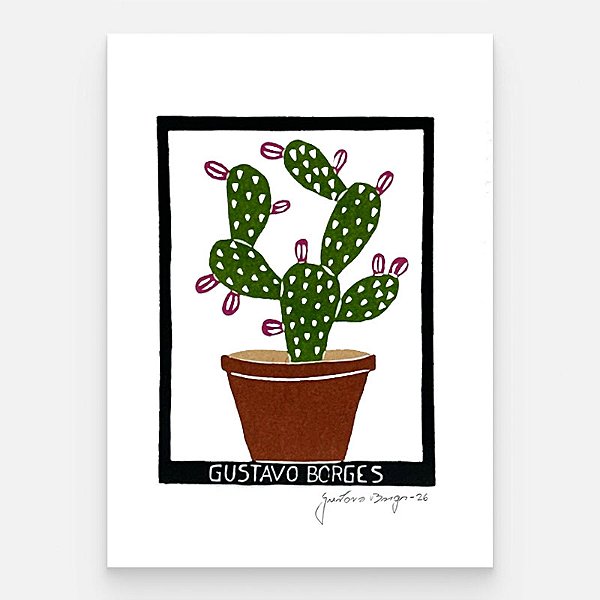 Xilogravura Vasinho Palma P - Gustavo Borges - PE