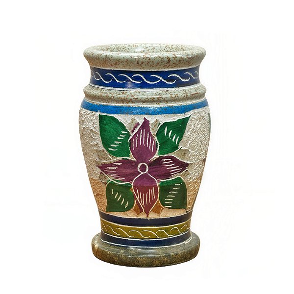 Vasinho Bordado P - Pedra Sabão - MG