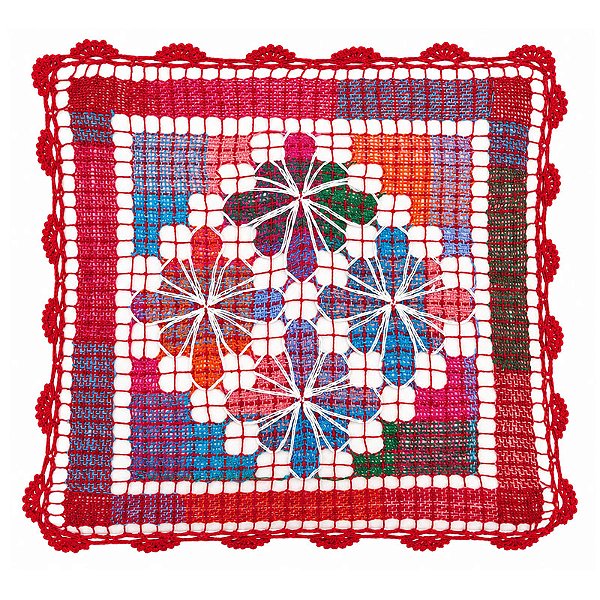 Capa de Almofada de Renda de Filé - AL