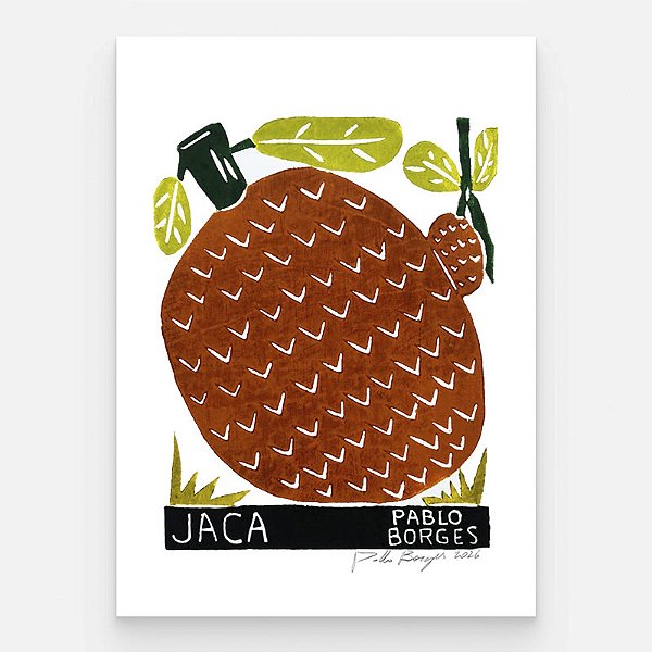 Xilogravura "Jaca" P 2026 - Pablo Borges - PE