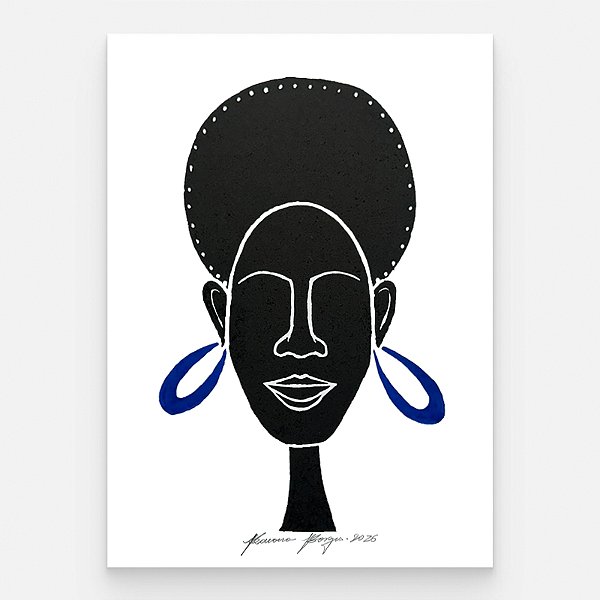 Xilogravura "Rosto Feminino" P 2026 - Bacaro Borges - PE