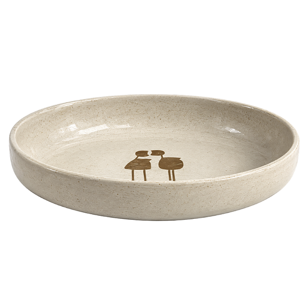 Travessa Oval Funda G Branca - Serra da Capivara - PI