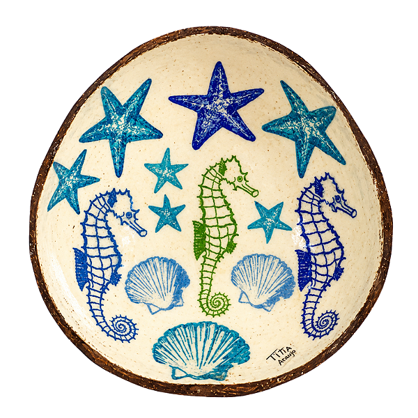 Cuia Conchas e Estrelas do Mar - Tita - PE