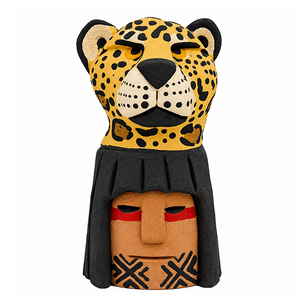 Totem Indígena com Onça P - Beth - MS