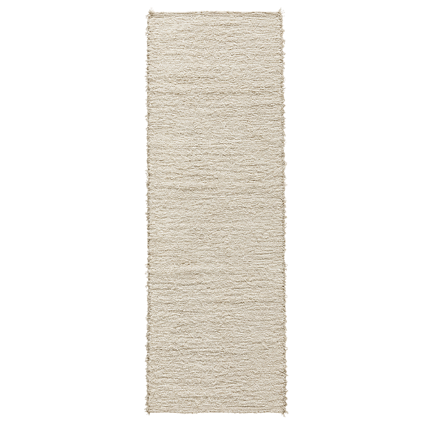 Passadeira em Tear Manual Peludo 100% Algodão Cru 1.70x0.50 - MG