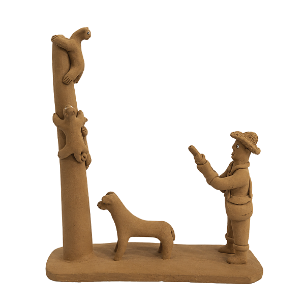 Miniatura Tradicional Caçando na Roça - Elias Vitalino - PE