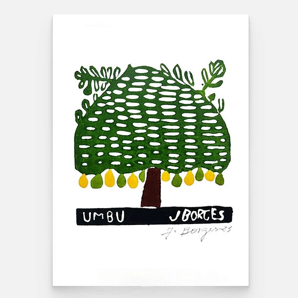 Xilogravura Umbu P - assinada por J. Borges - PE (Última peça)