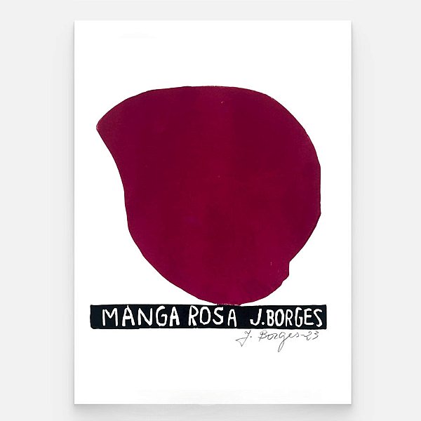 Xilogravura Manga Rosa P - assinada por J. Borges - PE (Última peça)