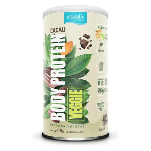 BODY PROTEIN PROTEINA VEGANA CACAU 418G VEGETAL - EQUALIV