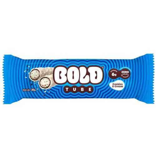 BARRINHA PROTEICA BOLD TUBE 30G ZERO AÇUCAR - BOLD BAR