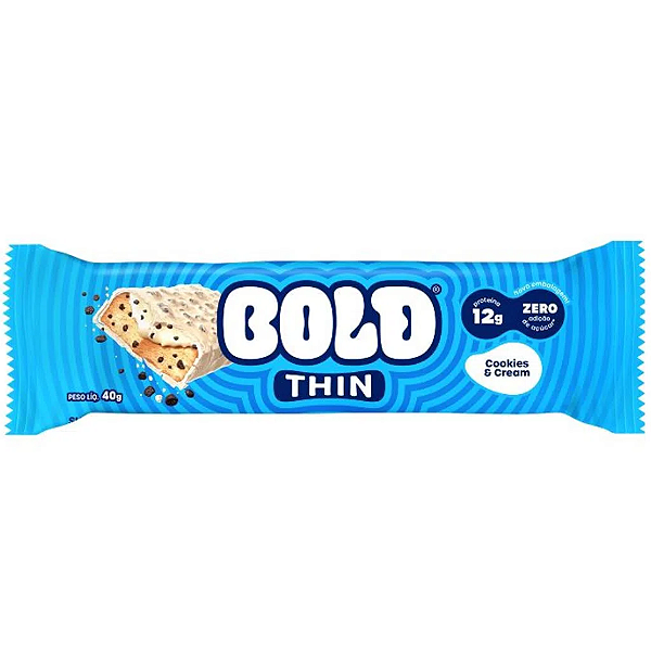 BOLD THIN 40G LANÇAMENTO ZERO AÇUCAR - BOLD BAR