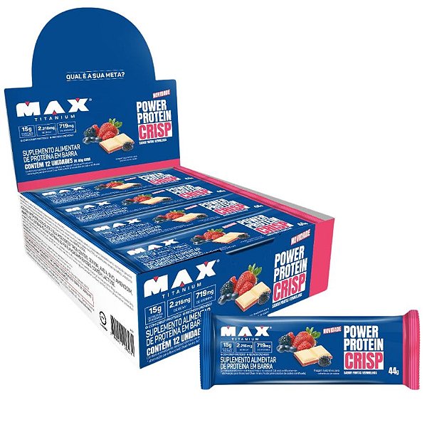 Power Protein Crisp - CAIXA 12 un Max Titanium