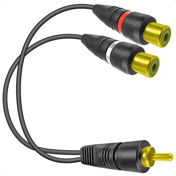 Cabo Extensor Y Rca Macho Para Rca Fêmea Kit 5 Un