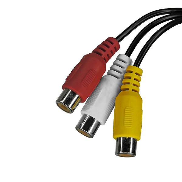 Cabo De Audio P3 X 3 Rca Femea  Emborrachado Tv Led Samsung