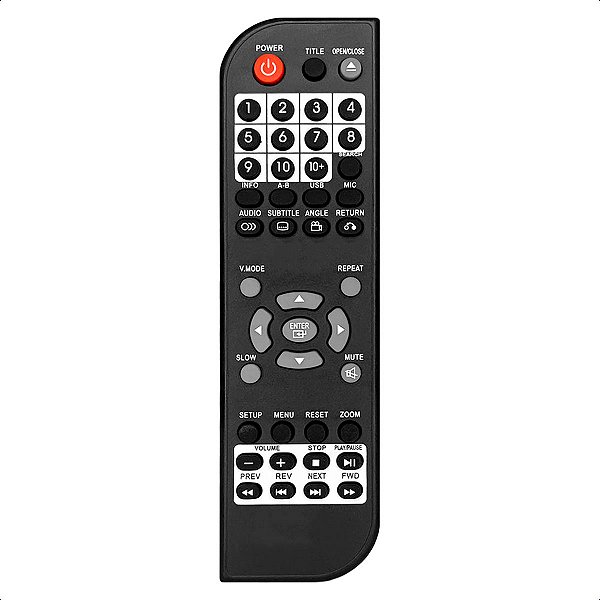 Controle Remoto Compatível com Dvd Mundial D-03 D-05 D-06