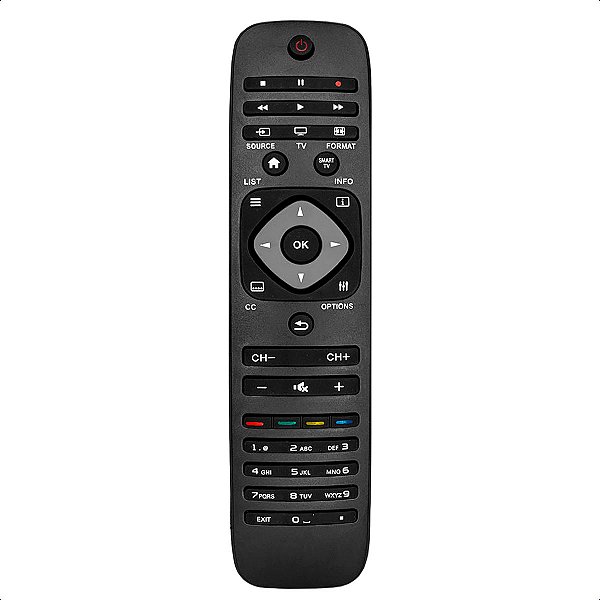 Controle Remoto Compatível com Tv Philips Smart Lcd / Led