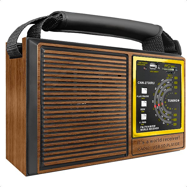 Rádio Livstar Cnn 2730ru Recarregável Am Fm 5w Rms 4 Ohms