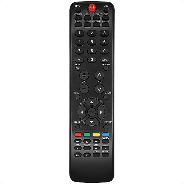 Controle Remoto Compatível com Tv H-buster Lcd 32L05HD