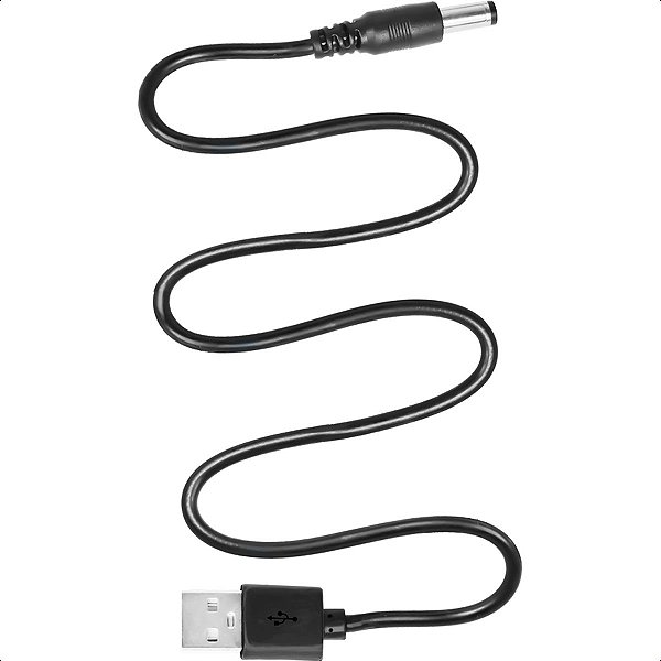 Cabo Usb Para Fonte Pino P4 5.5 2.5mm 50cm