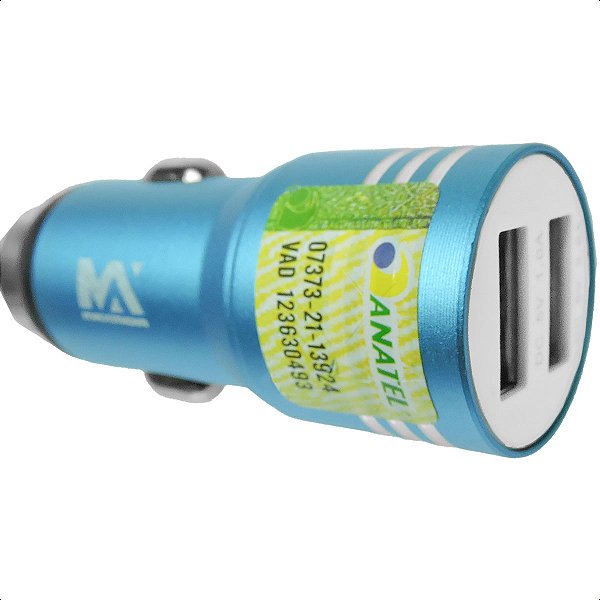 Carregador Turbo Power Veicular 2.0 Com 2 Portas Usb