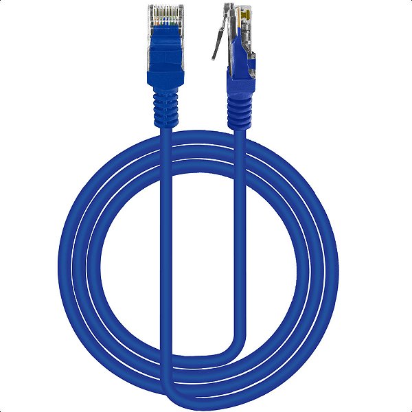 Cabo de Rede Montado Rj45 Azul 1,5 Metros