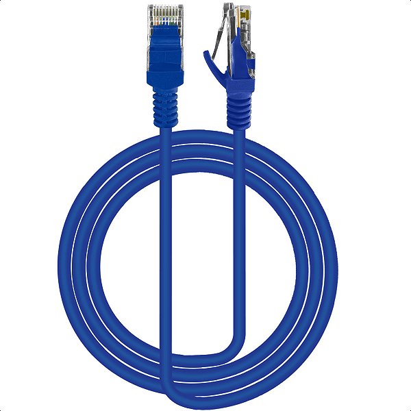 Cabo de Rede Montado Rj45 Azul HighSpeed 10 Metros