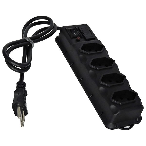 Extensão Elétrica de 4 Tomadas Com Chave On/off