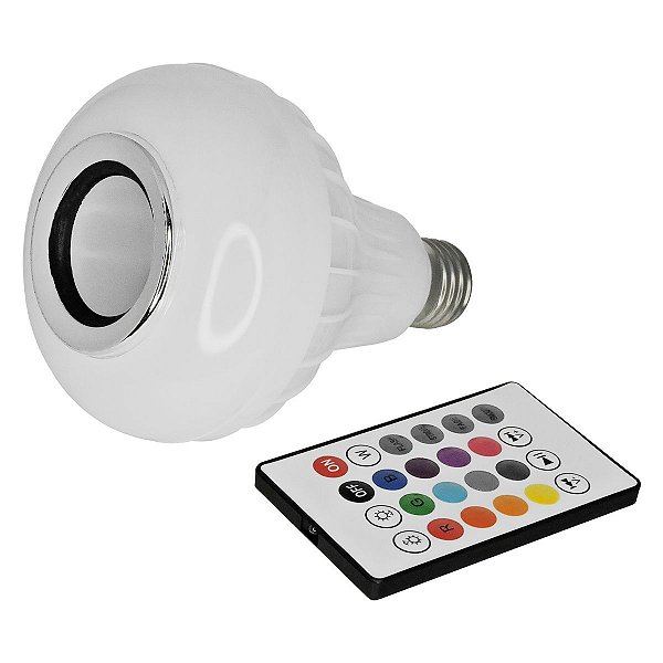 Caixa de Som Lâmpada Rgb Bluetooth Led 4.2 Bulbo