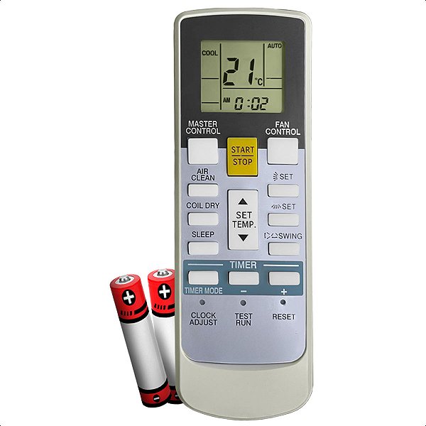 Controle Remoto Compatível com Ar Condicionado Split Inverter
