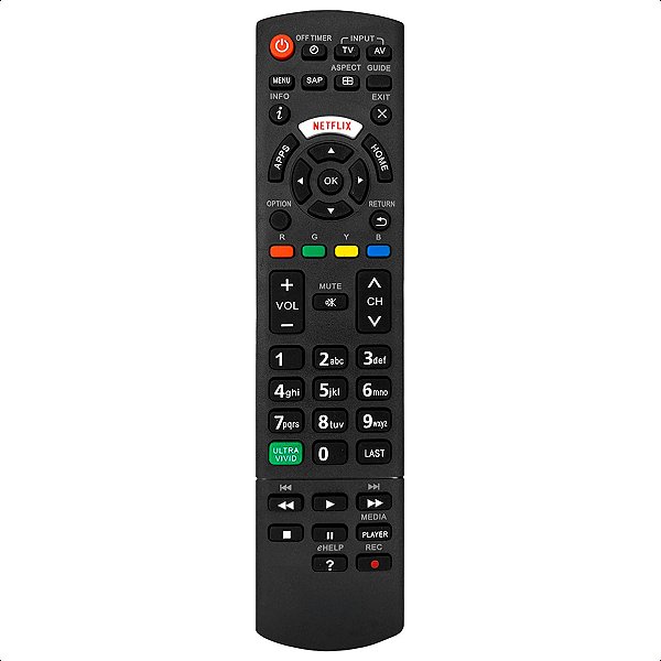 Controle Remoto Compatível com Tv Panasonic Netflix