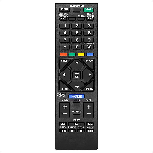 Controle Remoto Compatível com Tv Lcd Led Sony Bravia Rm Yd093