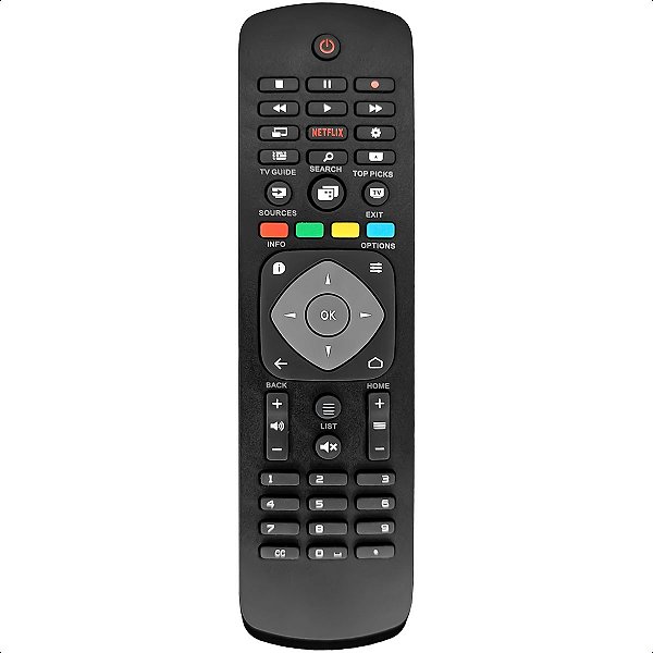 Controle Remoto Compatível com Tv Philips Smart 4k Netflix