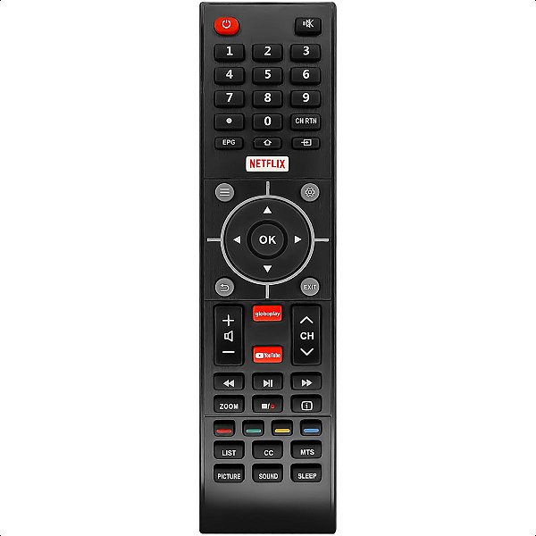 Controle Remoto Compatível com Semp smart Globoplay Youtube